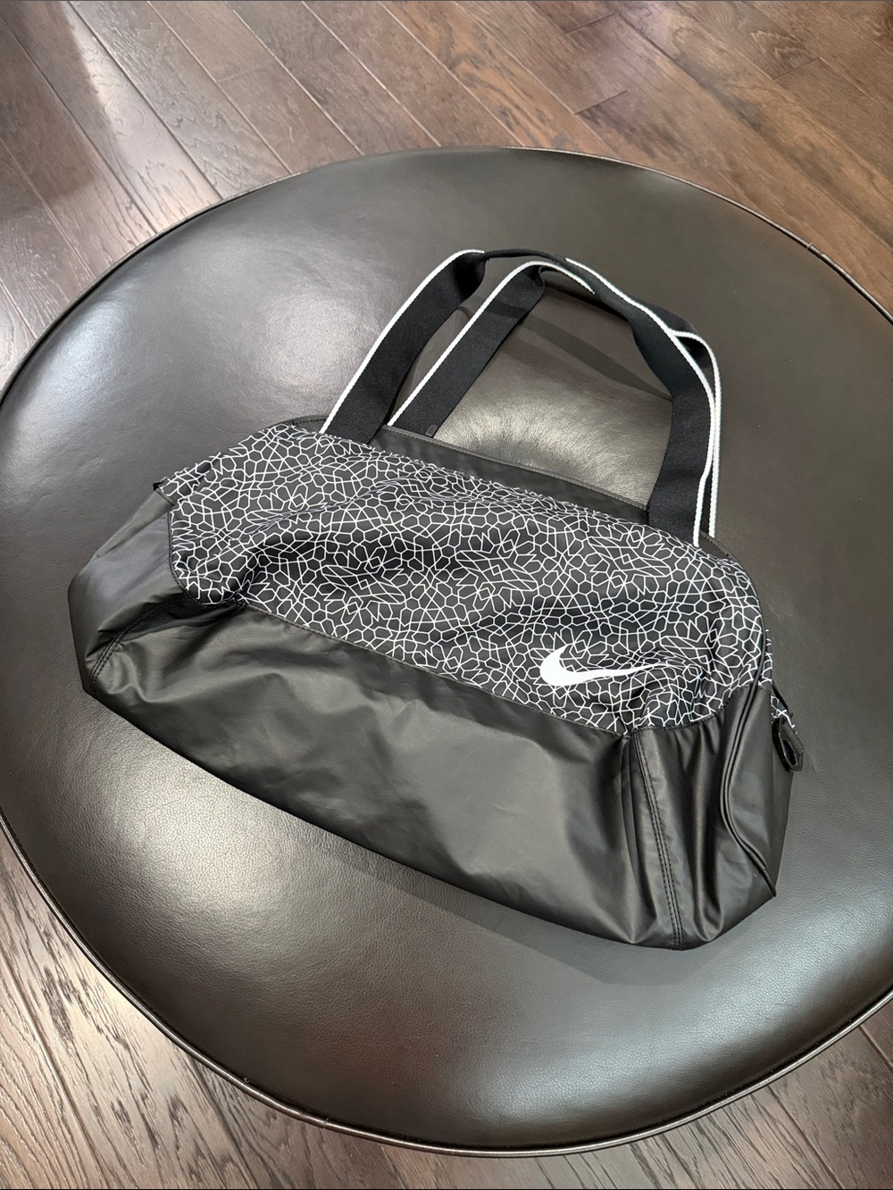 Nike Black Patterned Weekend Duffel